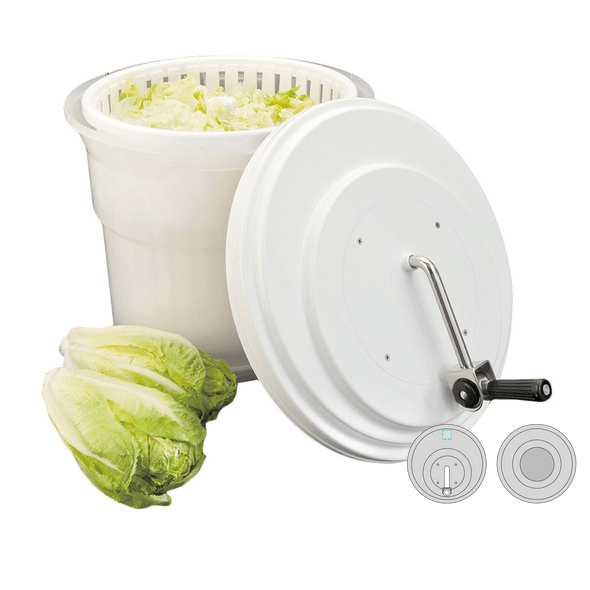 Centrifuga Manuale Verdure PVC Bianco